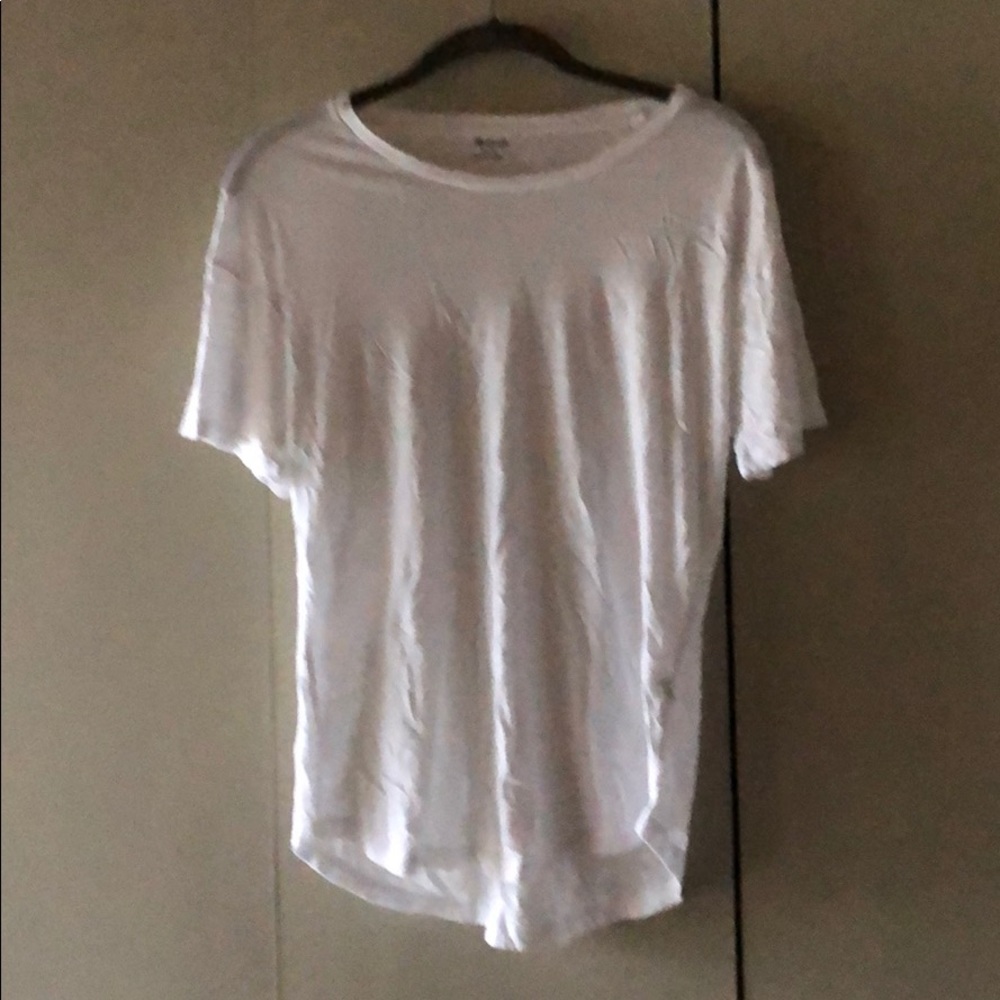 Madewell drop shoulder white T